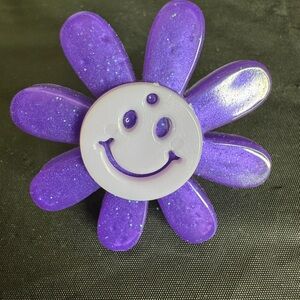 Blue Floral Drop Earrings